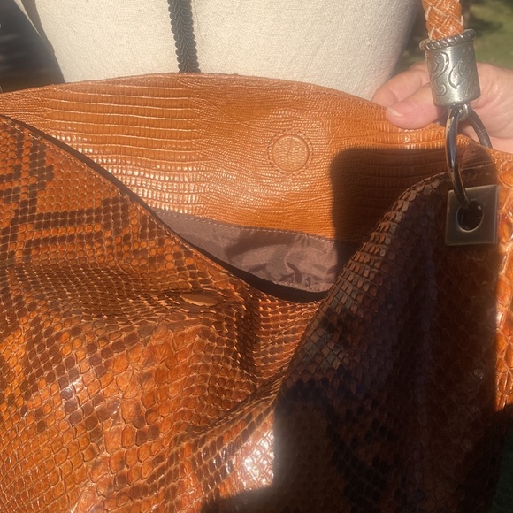 Designer custom python/lizard shoulder bag - Picture 3 of 7